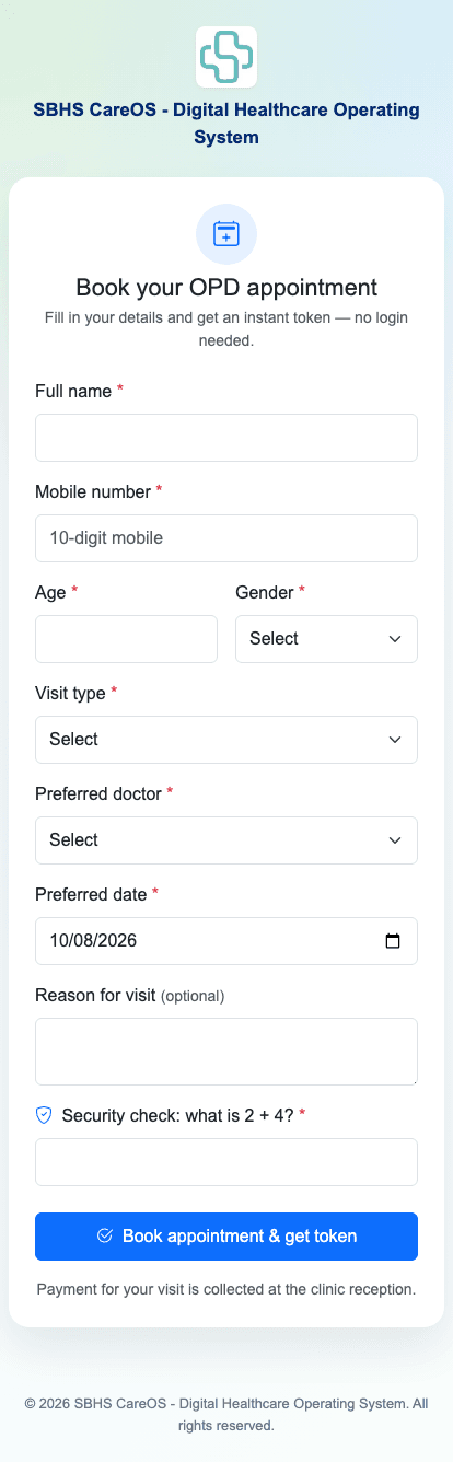 QR-based appointment booking
